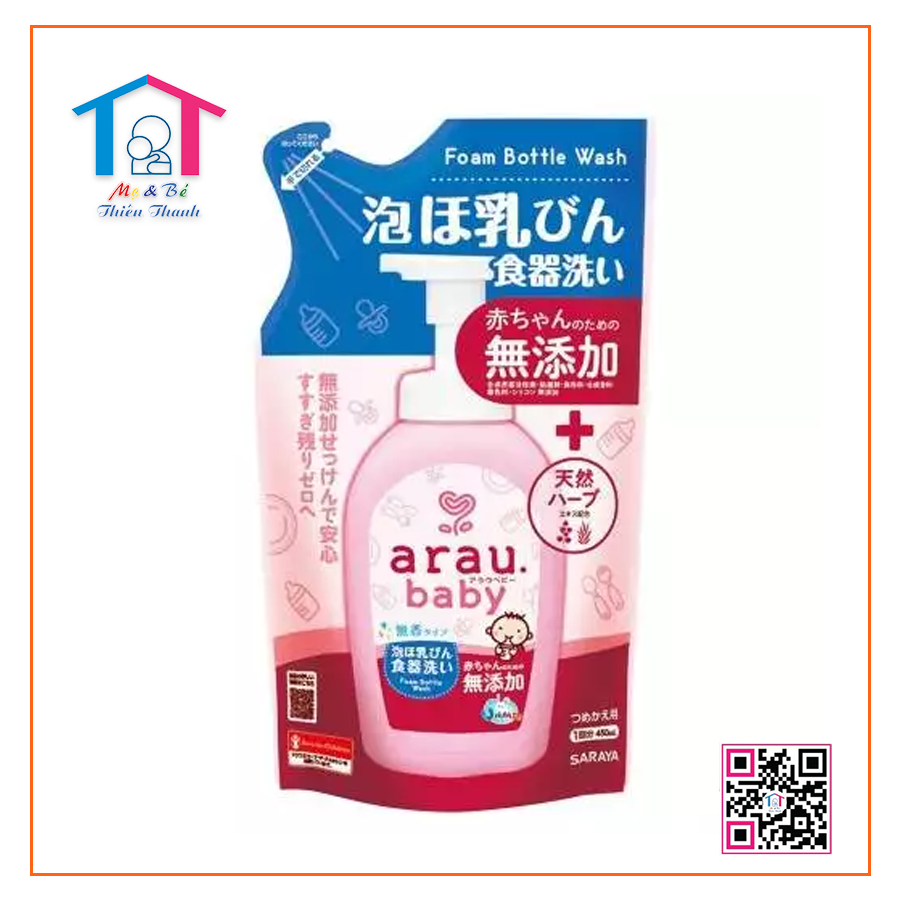 Nước rửa bình sữa Arau túi 450ml