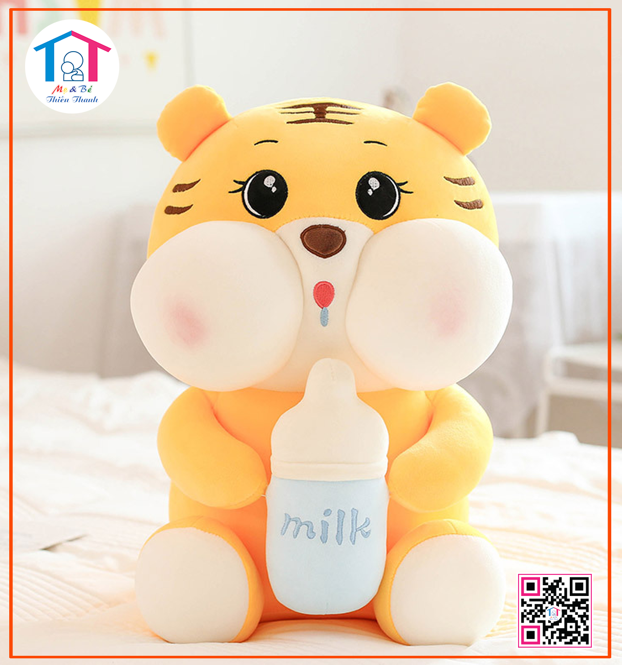 Thú bông Cọp ôm bình sữa