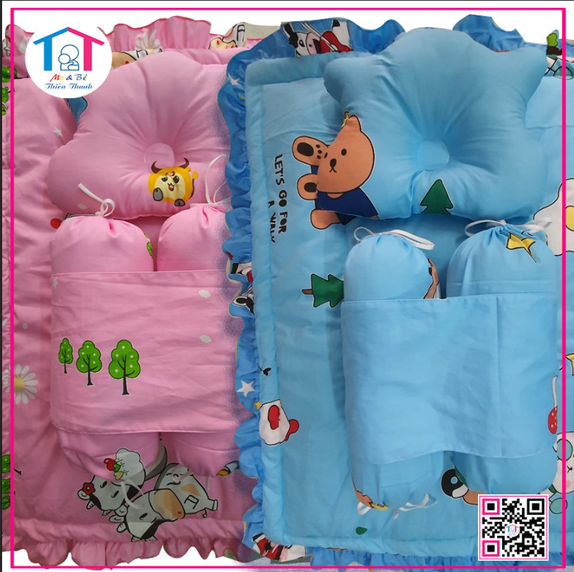 Bộ giỏ nệm chèn sơ sinh Thắng Lợi