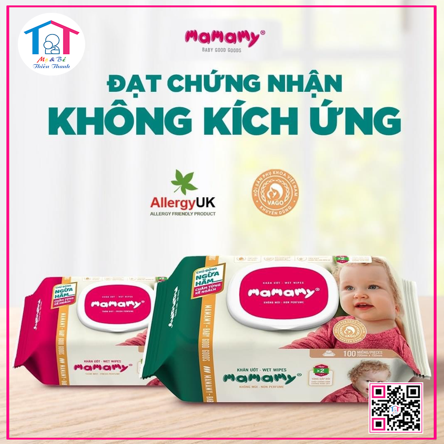 Khăn ướt Mamamy 100 tờ