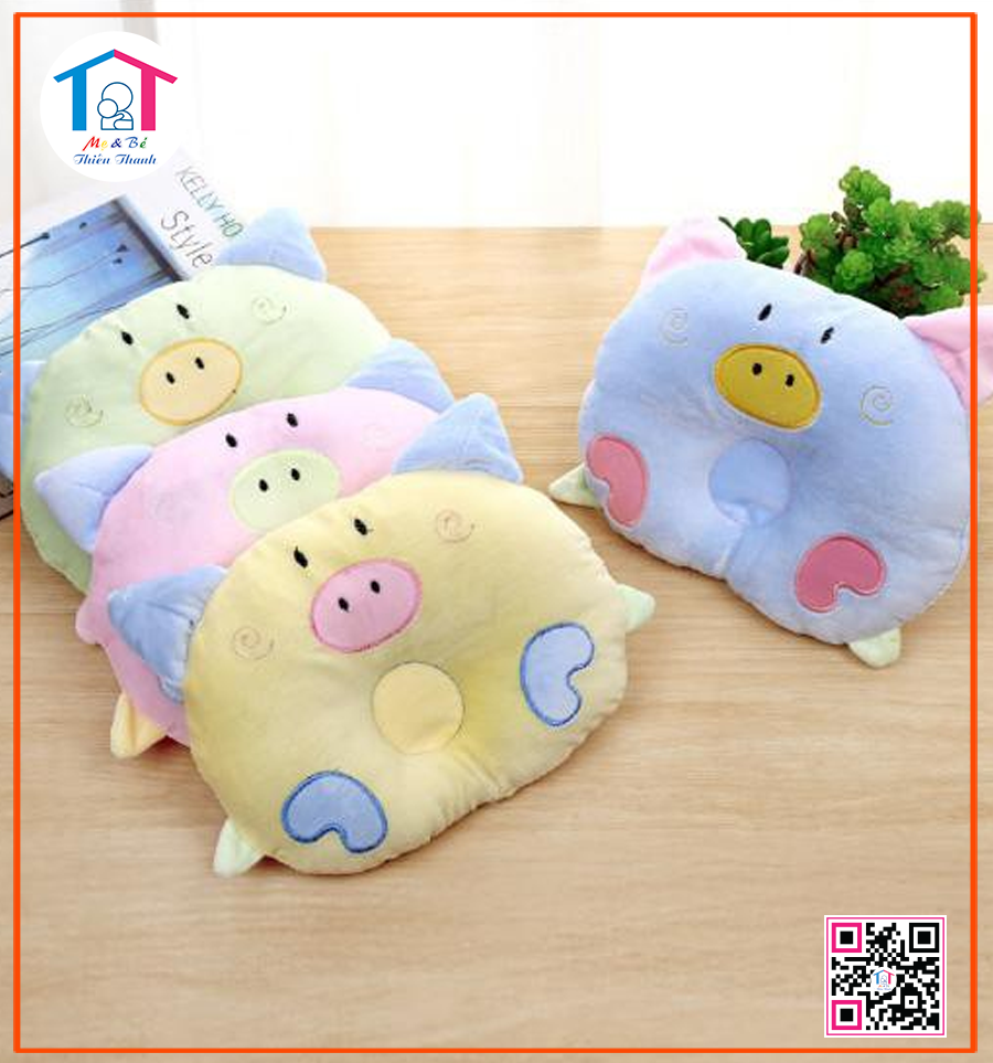 Gối lõm nhung hình Heo xịn