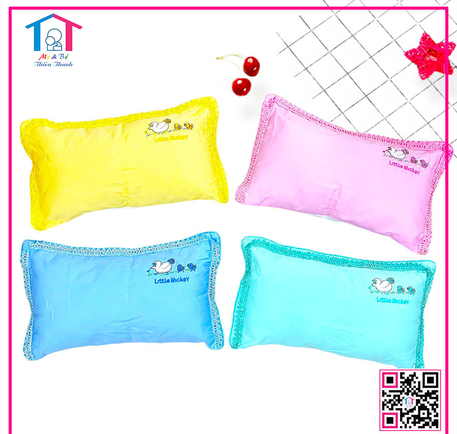 Gối cotton viền bèo