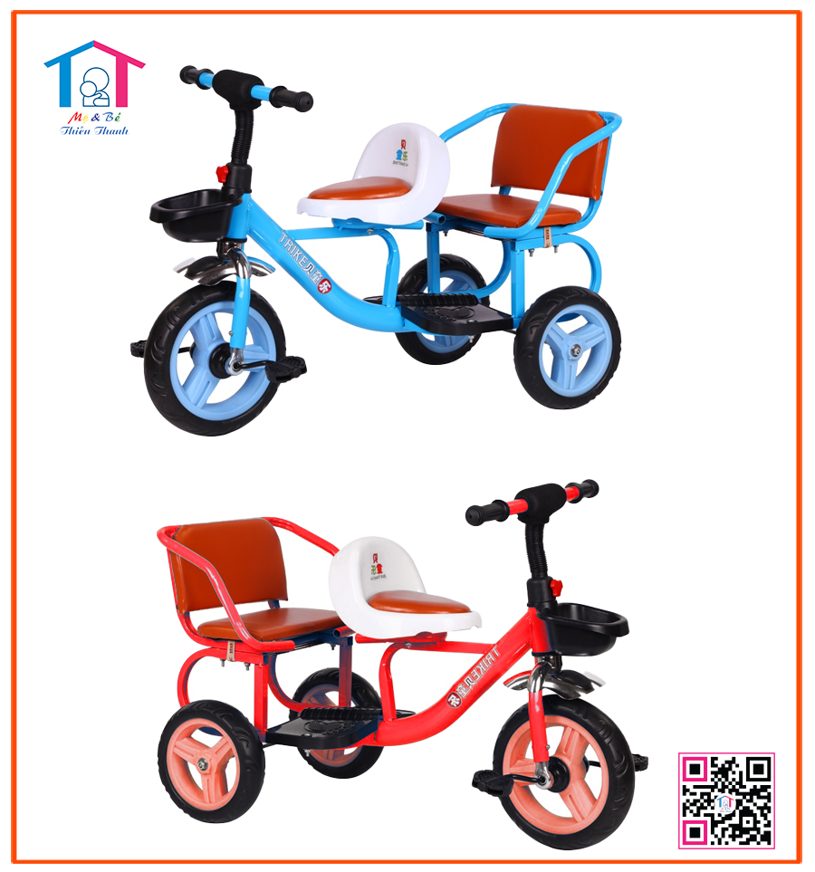 Xe đạp ba bánh 2 ghế ngồi